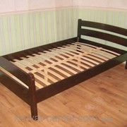 Кровать деревянная Марта (190\200*180), массив - сосна, ольха, дуб. фотография