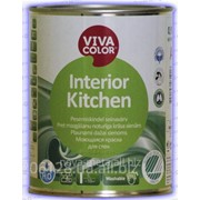 Краска для стен моющаяся Interior Kitchen Vivacolor полуматовая С 0,9 л фото