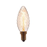Лампа накаливания E14 40W свеча витая прозрачная 3540-LT фото