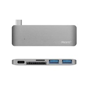 Адаптер Deppa USB-C адаптер для Macbook 5-в-1 графит 72217 фотография