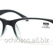 Очки для чтения SOS унисекс модель P 14248 Mat Black gradually фото