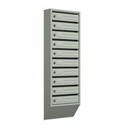 Вертикальный почтовый ящик Родонит-10, серый фото