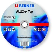 Круги отрезные по алюминию ТМ Berner ТОР 125 x 3 x 22,2, артикул 673552