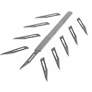 Нож-скальпель CR4 со сменными лезвиями (10 шт) фото