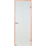 Дверь для сауны Harvia 7х19 (стеклянная, прозрачная, коробка ольха), D71904L фотография