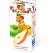 Сок грушево-яблочный ТМ “Соки Украины“ фото