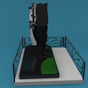 3D макет памятника фото