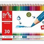 Набор цветных карандашей Carandache Fancolor Aquarell, металлический футляр, 30 цветов