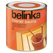 Лазурное покрытие для защиты древесины в саунах "BELINKA INTERIER SAUNA" 0,75л С-000116912