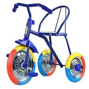 Трехколесный велосипед Озорной ветерок синий цветные колеса из ЭВА арт.GV-B3-2MX фото