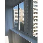 Остекление балконов с крышей, с выносом фотография