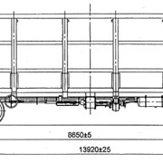 Полувагона модели 12-9045 (глуходонный)