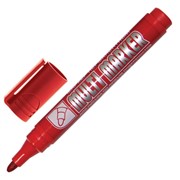 Маркер перманентный (нестираемый) CROWN “Multi Marker“, КРАСНЫЙ, круглый наконечник, 3 мм, CPM-800 фото