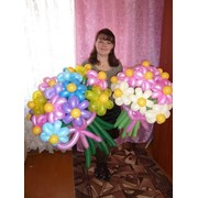 Цветы и букеты из воздушных шаров фото