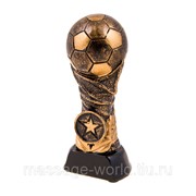 Статуэтка мяч футбол темный металл, H=14см, фотография