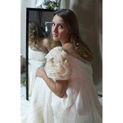 Свадебное платье деми кутюр натуральный шифон фотография