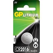 Батарейка GP CR2016, 3V, литий, 1шт/блистер фото
