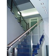 Лестницы и ограждения из стекла фото