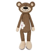 Мягкая игрушка «Медвежонок с цветочком», 33 см фотография