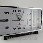 Механические часы PERFECT с будильником и термометром (классика жанра) 0430 фотография
