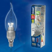 Лампа ALUMINIUM SMILE серия LED-CW37P-3W/NW/E14/CL ALS01SL фото