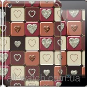 Чехол на iPad mini Шоколад с сердечками “3051c-27“ фото