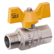 Кран шаровый газовый MG 1“ ВР бабочка фото