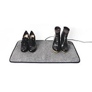 Коврик из ковролина с подогревом для сушки обуви и обогрева - Сухое Тепло, 55х85 см, серый фотография