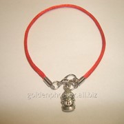 Браслет Красная нить Каббала с оберегом Будда 169785903 фото