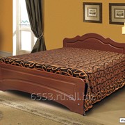 Кровать двойная с прямой ножной спинкой без рисунка Ивушка-5,6 фото