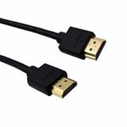 Кабель HDMI M - HDMI M ,1.5м, v1.4, Ø-4.8, черный фотография