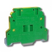 Клемма винтовая для заземления RSA PE 4 A желто-зеленая (A531231) фотография