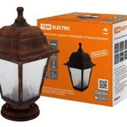 Светильник садово-парковый НТУ 04-60-001 четырехгранник, напольный, пластик, расс.пластик, медь TDM ELECTRIC SQ0330-0788 фото