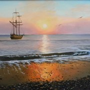 Картина живописная Морской пейзаж фото