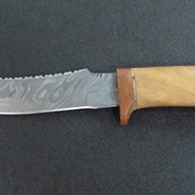 Нож нескладной НС-22 Дамаск гибрид, Златоуст фотография