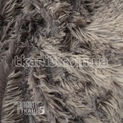 Ткань Мех травка 33 мм ( серый ) 151