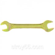 Ключ рожковый, 19 х 22 мм, желтый цинк// СИБРТЕХ