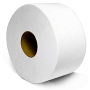 Туалетная бумага ALBA Jumbo Стандарт, белая, двухслойная фото