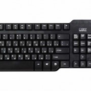 Клавиатура CBR KB-106, 107 кл., офисн., PS\2, черная