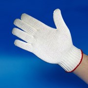 Перчатки рабочие Стандарт 7,5-й класс вязки без ПВХ фото