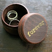 Свадебная шкатулка для колец “Forever“ фото