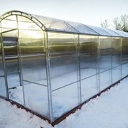 Теплица прямостенная с поликарбонатом 3*2,15*6 м (1 м шаг дуги / 3 листа ПК 6 мм) АГРО фото