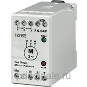 Реле контроля фаз устройство защиты электродвигателя 3-х фазного датчик РТС на DIN+винты