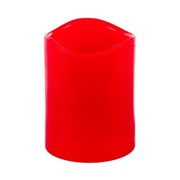 Свеча на батарейках красная Ретро (12,5см) фотография