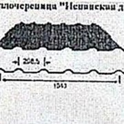 Металлочерепица Испанская дюна, Полиэфир с 1-й стороны, 1147(1040)x0.45мм фото