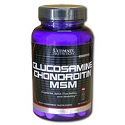 Для связок и суставов Ultimate Nutrition | Glucosamine & CHONDROITIN MSM - 90 таблеток фотография
