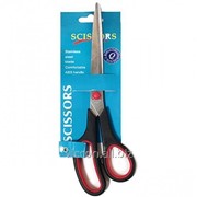 Ножницы с резиновой вставкой scissors 21 см. 16167 фотография