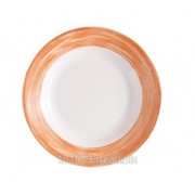 Тарелка d=225 мм суповая оранж. край Браш /6/ фотография