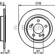 Тормозной диск Bosch 0 986 478 565