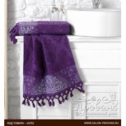 Полотенце для ванной Karna OTTOMAN хлопковая махра фиолетовый 50х90 фото